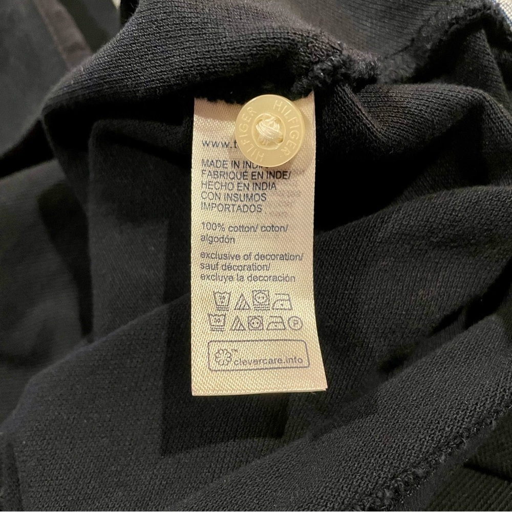 Tommy Hilfiger Men’s Navy Blue Custom Fit Short Sleeve Polo Shirt Large - Picture 5 of 7